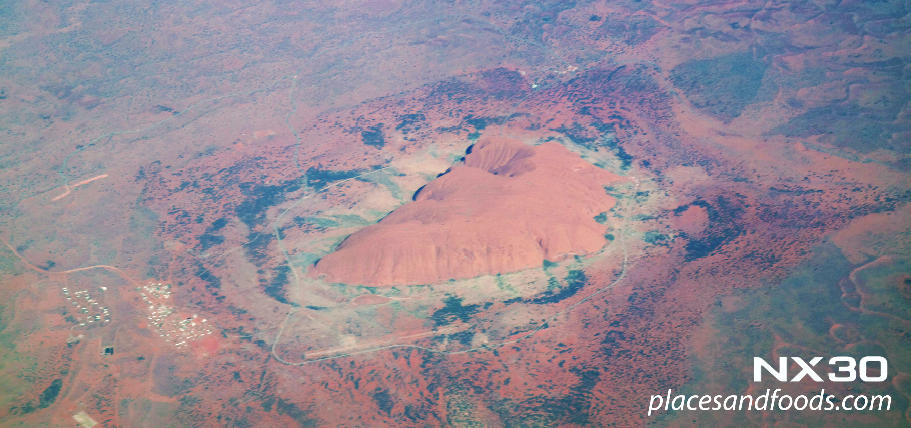 Uluru Ayers Rock Aerial View