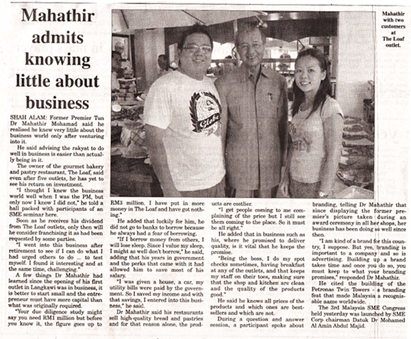 Daily Express Newspaper Sabah Dr. Mahathir