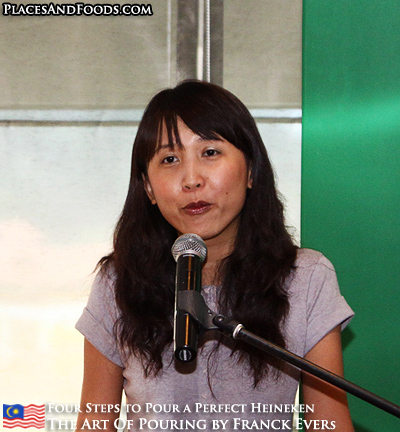 Ms. Jasmin Foong, marketing manager of Heineken Malaysia