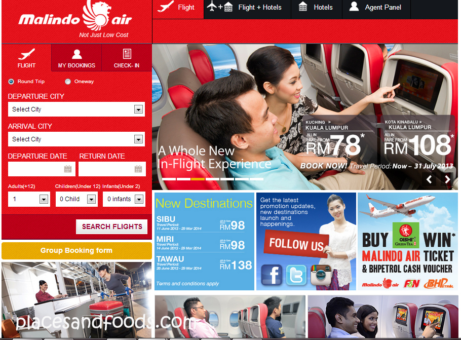 Malindo Air Online Booking - Places and Foods