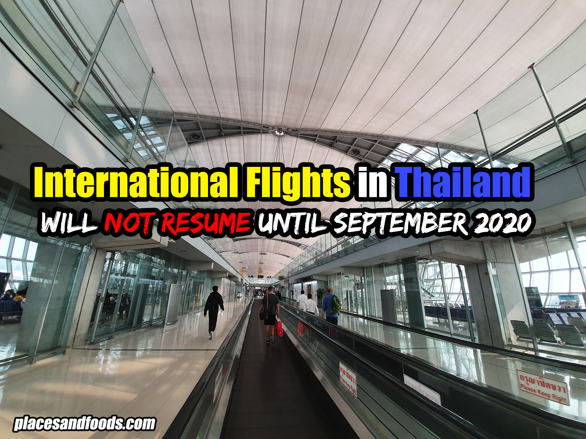 International Flights in Thailand will not resume until September